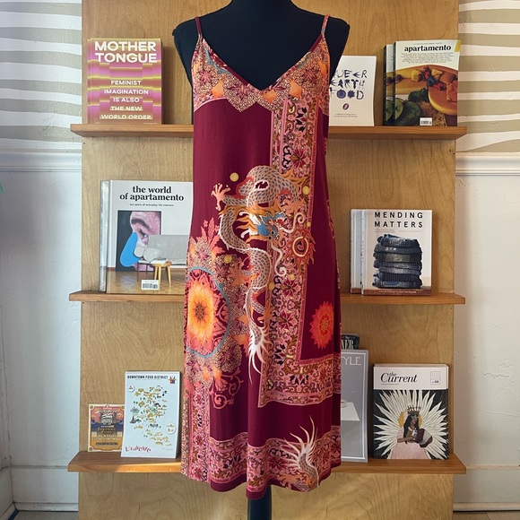 Johnny Was Dragon Print Tank Dress size M - Picture 2 of 13